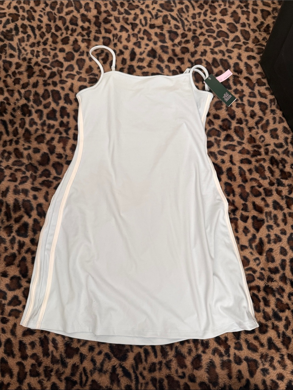 Target Women's Light Blue Slip Chemise with white Side Stripes